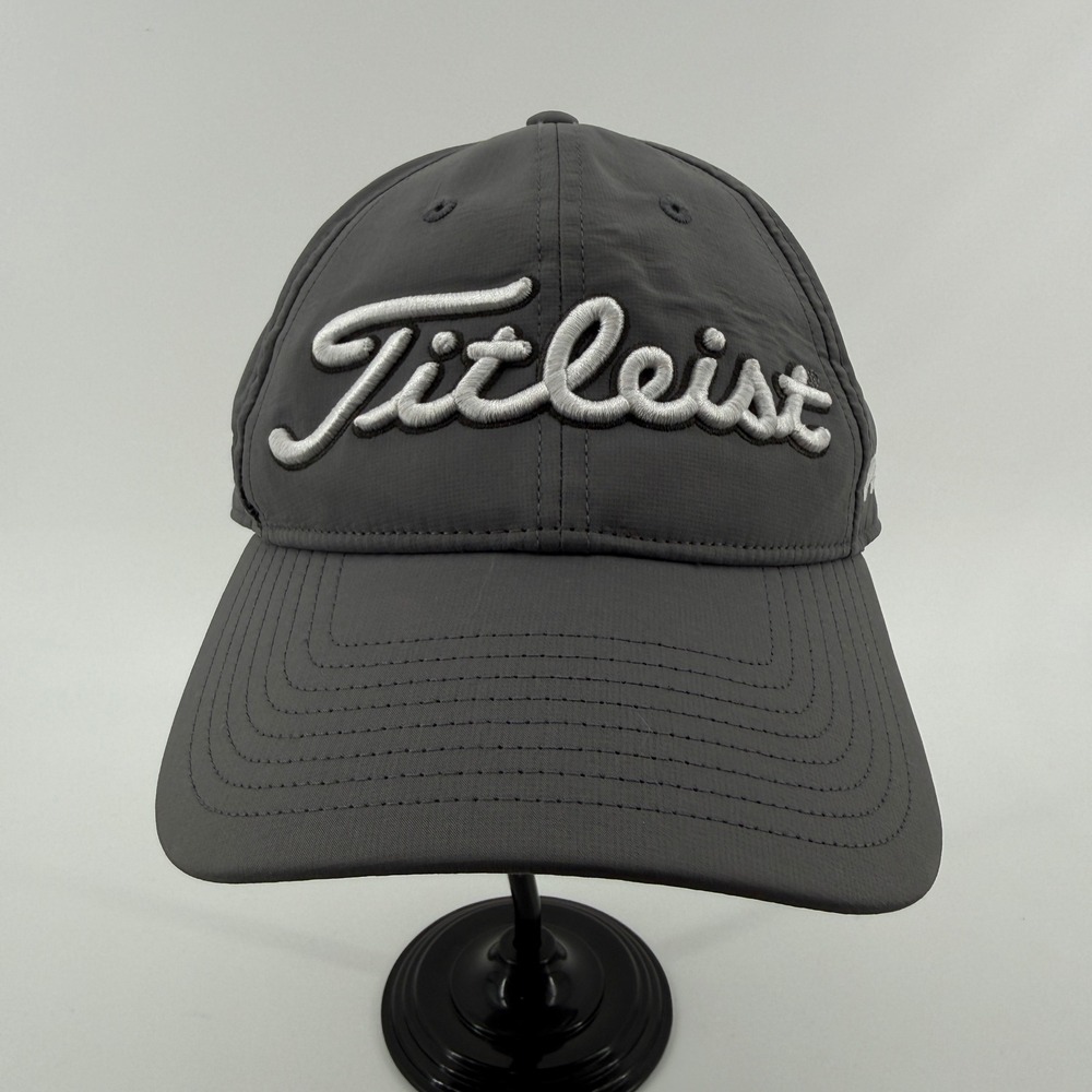 Titleist Golf Hat Mens OSFA Gray Solid Polyester Spandex Pro V1 Performance Cap